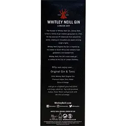 Джин Whitley Neill Original London Dry Gin 43% 0.7 л у подарунковій упаковці - мініатюра 3