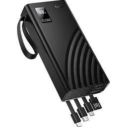 Зовнішній акумулятор Hoco J155 Shine 20000mAh 22.5W Black [142577] - мініатюра 3