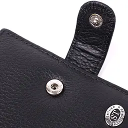 Надійна візитниця з натуральної шкіри ST Leather 22469 чорна - мініатюра 3