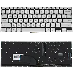 Клавіатура для ноутбука ASUS (X330 series) rus сріблястий без кадру подсветка клавиш