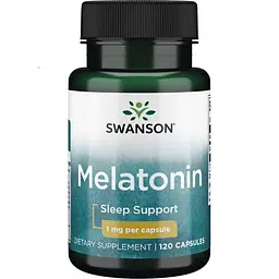 Натуральна добавка Swanson Melatonin 3 mg, 120 капсул