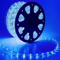 Світлодіодна стрічка LED 100м 220V Дюралайт Синя - мініатюра 4