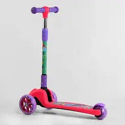Самокат Best Scooter 13х30х58-71.5 см Рожево-бузковий 000231657 - мініатюра 4