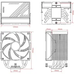Кулер для процесора ID-Cooling Frozn A610 Black (FROZN A610 BLACK) - мініатюра 6