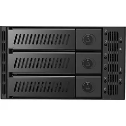 Бекплейн Chieftec CMR-2131SAS 2x5.25" -> 3x3.5" HDDs Hot-Swap Metal