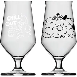 Набір келихів для пива Concept Glass Chill Out Beer Passion 2 шт. (BP/8804)