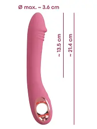 Вібратор You2Toys Slim G-Spot Rose 21.4 см рожевий - мініатюра 8