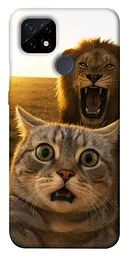 Чохол Demsky Shocked cat and lion для Realme C21