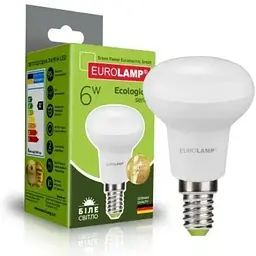 Лампочка Eurolamp LED R50 6W E14 4000K 220V (LED-R50-06144(P))