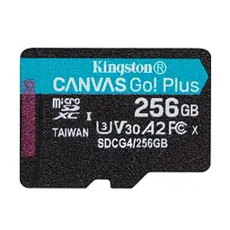 Карта пам'яті microSDXC, 256Gb, Canvas Go! Plus Kingston teh0020723