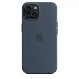 Силіконовий чохол CasePro Silicone Case with MagSafe Storm Blue для iPhone 15 - мініатюра 5