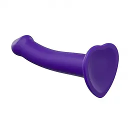 Фалоімітатор Strap-On-Me Dual Density Bendable XL 20 см фіолетовий - мініатюра 2
