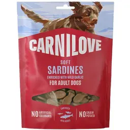 Ласощі для собак Carnilove Soft Snack Sardines with Wild garlic м'які сардини і дикий часник 200 г