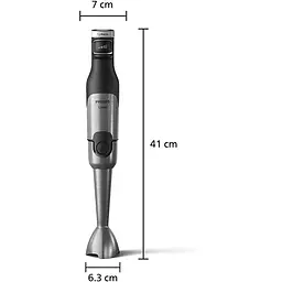 Блендер Philips Series 5000 заглибний 1200 Вт 4 в 1 чопер XL спіралайзер чорний (HR2684/00) - мініатюра 3