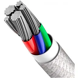 Кабель Baseus High Density Braided USB-C to Lightning 1m White (CATLGD-02) [100366] - мініатюра 3