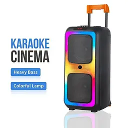 Вулична колонка на коліщатках XPRO NDR-1097 Bluetooth 8 дюймів 6000 Вт чорна (41190-NDR-1097_3911) - мініатюра 2