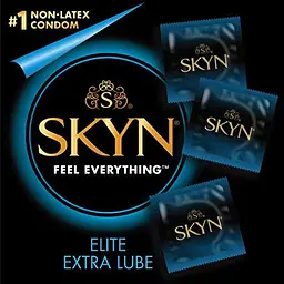 Презервативи Skyn Extra Lube 3 шт. ультратонкі, без латексу, з подвійним зволоженням - мініатюра 2