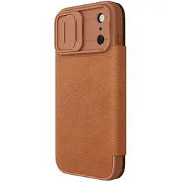 Шкіряний чохол-книжка Nillkin Qin Pro Camshield для Apple iPhone 17 Pro (6.3) Brown