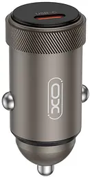 Автомобільне зарядне пристрій XO CC70 single USB-C QC&PD3.0 30W 3A Чорний