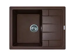 Кухонна мийка Adamant ANILA mokko 645x495x200 мм, з крилом 64,5 см