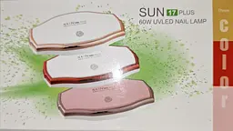 Міні UV/LED лампа Sun 17 Plus для сушіння нігтів на USB складна сенсорна для манікюру та педикюру 60 Вт Розовий - мініатюра 4