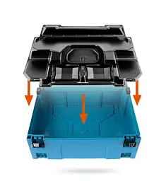 Вкладка 839205-3 для кейса Makita Makpac №3 (для зарядного пристрою DC18RD та 4-х акумуляторів) - мініатюра 5