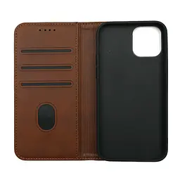Чохол-книжка Premium Iphone 12/12 Pro Dark Brown - мініатюра 2