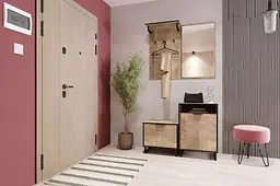 Вішалка для одягу Moreli Forte F-0001 в стилі Loft 550х900х280мм Бетон Темный - мініатюра 2