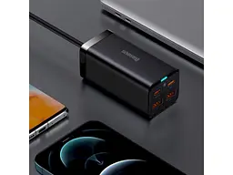 Мережевий зарядний пристрій BASEUS GaN 3 Pro 100 W Black (CCGP000101) - мініатюра 12