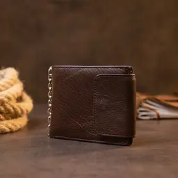 Портмоне унісекс з ланцюжком Vintage 11х9х1 см acs0016980 - мініатюра 5