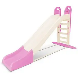 Велика дитяча гірка для катання Doloni 014550/22 кремово-рожева, 243 см