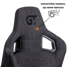 Геймерське крісло GT Racer чорне з темно-сірим (X-8005 Dark Gray/Black) - мініатюра 8