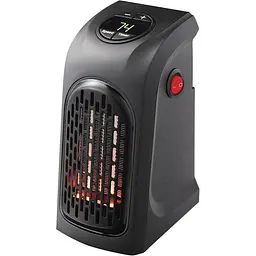 Портативний обігрівач теплик з пультом керамічний тепловентилятор Handy Heater 400 Вт чорний - мініатюра 2