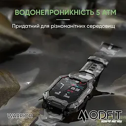 Наручний годинник чоловічий Warrior Army Green Modfit acs0029734 - мініатюра 7