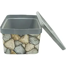 Кошик Topcu 24 л з кришкою каміння (25512) - мініатюра 2