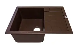 Кухонна мийка Adamant ANILA mokko 645x495x200 мм, з крилом 64,5 см - мініатюра 2