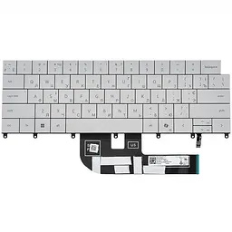 Клавіатура для ноутбука DELL (XPS: 9440) ukr білий підсвічування клавіш