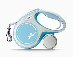 Повідець-рулетка Flexi New Comfort М для собак середніх порід трос 5 м до 20 кг блакитний - мініатюра 2