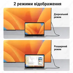 Універсальний кабель Type-C на HDMI UGREEN MM142 USB-C HDMI 1.5м 4K 60Hz Thunderbolt 3 type c to HDMI - мініатюра 6