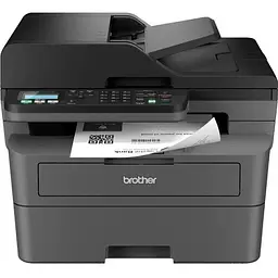 БФП лазерний ч/б A4 Brother MFC-L2802DW, чорний, WiFi, 1200x1200 dpi, дуплекс, факс, до 32 стор/хв, ADF, 2-рядковий РК екран, USB