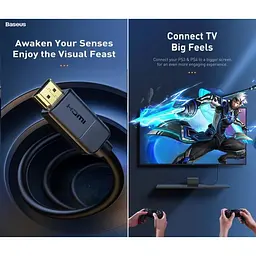 Кабель Baseus High Definition HDMI Male To HDMI Male 4k V2.0 1m (CAKGQ-A01) [73263] - мініатюра 8