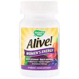 Мультивітаміни для жінок Nature's Way Alive! Women's Energy 50 таблеток