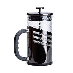 Френч-прес чайник скляний Haus Roland 1 літр з фільтром фактурний, чорний TS Kitchen HP33537B - мініатюра 4