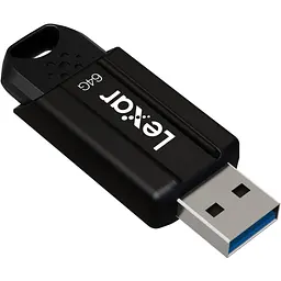 USB флеш-накопичувач Lexar JumpDrive S80 64GB USB-A 3.1 Black (LJDS080064G-BNBNG) [137794] - мініатюра 3