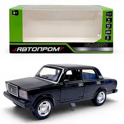 Металева машинка Автопром Lada 2107 1:32-36 зі світлом і звуком (в асортименті)