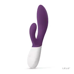 Вибратор Lelo Ina Wave 2 кролик для стимуляции клитора и точки G, 20х4.5 см фиолетовый