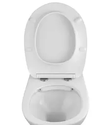Унітаз підвісний безобідковий Kroner Oker WHI533536 RIMLESS з сидінням (KO533536WHIR) (CV033120) - мініатюра 5