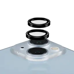 Протиударне захисне скло AR для камери Apple iPhone 15/15 Plus black , захист лінз від подряпин та ударів, лінзи на камеру з рамкою, ArmorStandart (ARM76141)