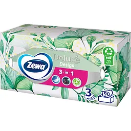 Серветки косметичні Zewa Deluxe тришарові 90 шт. - мініатюра 3