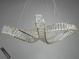 LED люстра-підвіс Мебіус золото з пультом